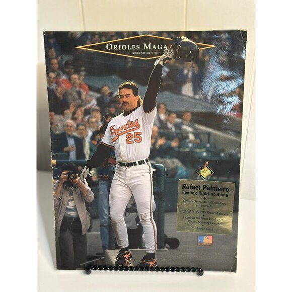 VTG 1994 Baltimore Orioles Game Day Magazine | Rafael Palmeiro Cover Baseball - Picture 3 of 7